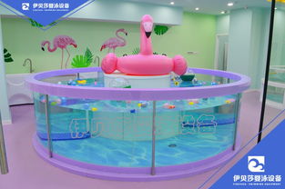 图 上海婴儿钢化玻璃游泳池 伊贝莎婴泳设备 北京母婴儿童加盟